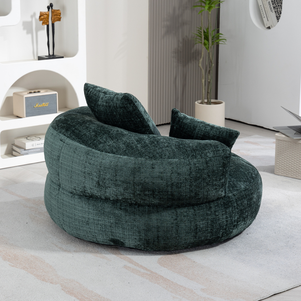 Lazy Sofa Durable Comfort Lounger High Back Bean Bag Chair Couch With Three Pillows for Adults and Kids, Indoor & Outdoor,  Single Gaming Sofa Chair For Bedroom,Office Living room
