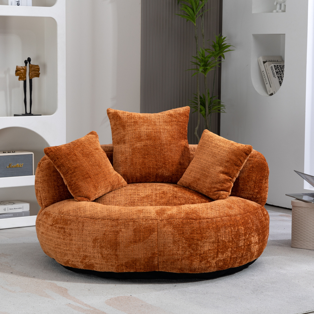 Lazy Sofa Durable Comfort Lounger High Back Bean Bag Chair Couch With Three Pillows for Adults and Kids, Indoor & Outdoor,  Single Gaming Sofa Chair For Bedroom,Office Living room