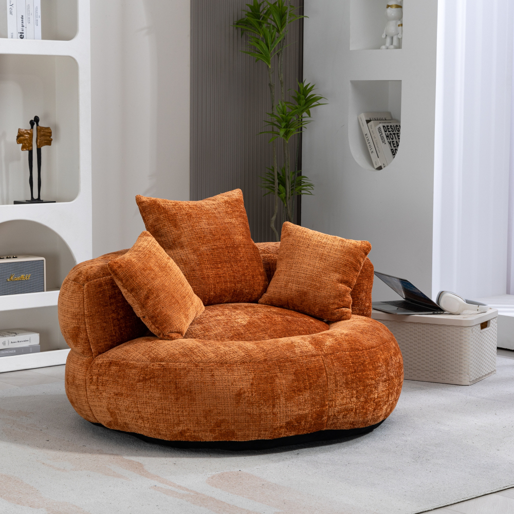 Lazy Sofa Durable Comfort Lounger High Back Bean Bag Chair Couch With Three Pillows for Adults and Kids, Indoor & Outdoor,  Single Gaming Sofa Chair For Bedroom,Office Living room