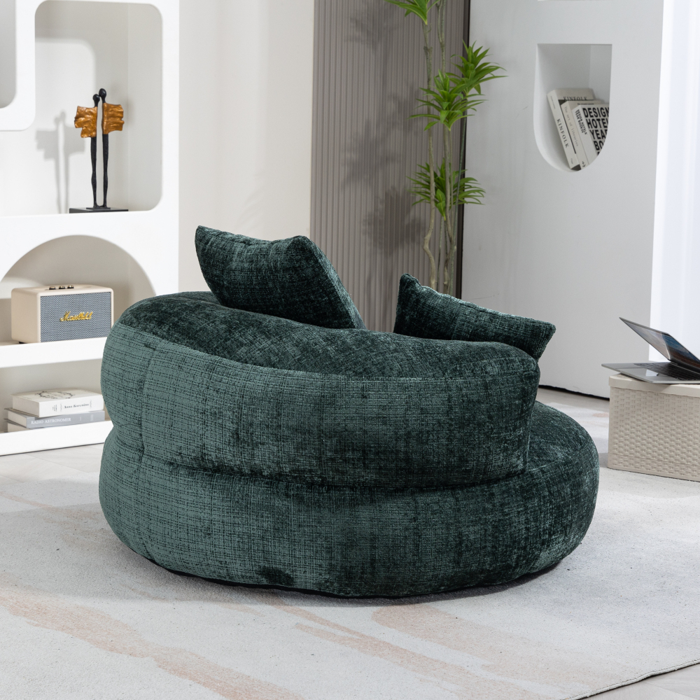 Lazy Sofa Durable Comfort Lounger High Back Bean Bag Chair Couch With Three Pillows for Adults and Kids, Indoor & Outdoor,  Single Gaming Sofa Chair For Bedroom,Office Living room