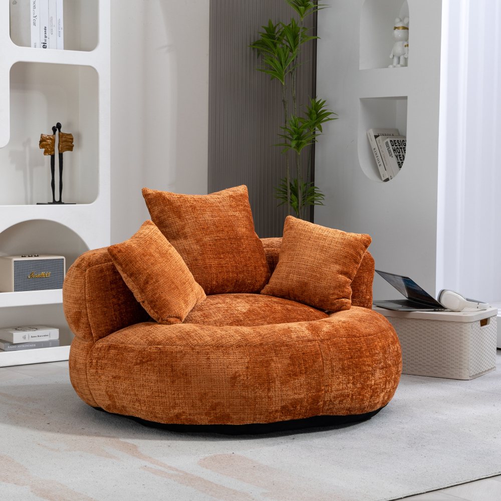 Lazy Sofa Durable Comfort Lounger High Back Bean Bag Chair Couch With Three Pillows for Adults and Kids, Indoor & Outdoor,  Single Gaming Sofa Chair For Bedroom,Office Living room
