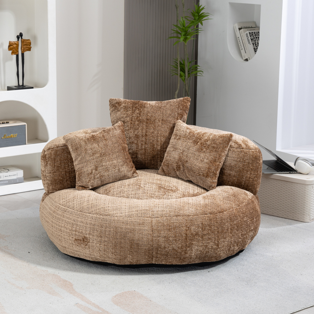Lazy Sofa Durable Comfort Lounger High Back Bean Bag Chair Couch With Three Pillows for Adults and Kids, Indoor & Outdoor,  Single Gaming Sofa Chair For Bedroom,Office Living room