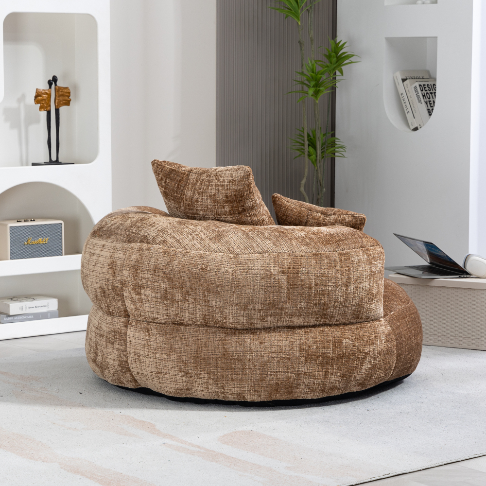 Lazy Sofa Durable Comfort Lounger High Back Bean Bag Chair Couch With Three Pillows for Adults and Kids, Indoor & Outdoor,  Single Gaming Sofa Chair For Bedroom,Office Living room