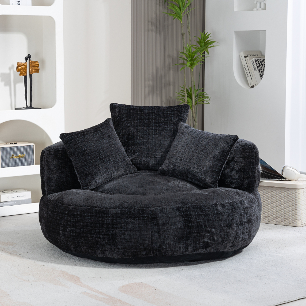 Lazy Sofa Durable Comfort Lounger High Back Bean Bag Chair Couch With Three Pillows for Adults and Kids, Indoor & Outdoor,  Single Gaming Sofa Chair For Bedroom,Office Living room