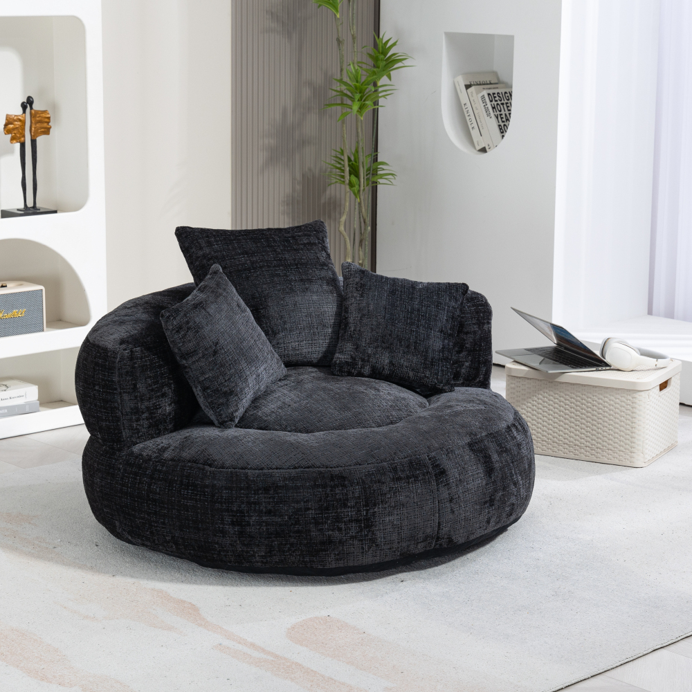 Lazy Sofa Durable Comfort Lounger High Back Bean Bag Chair Couch With Three Pillows for Adults and Kids, Indoor & Outdoor,  Single Gaming Sofa Chair For Bedroom,Office Living room