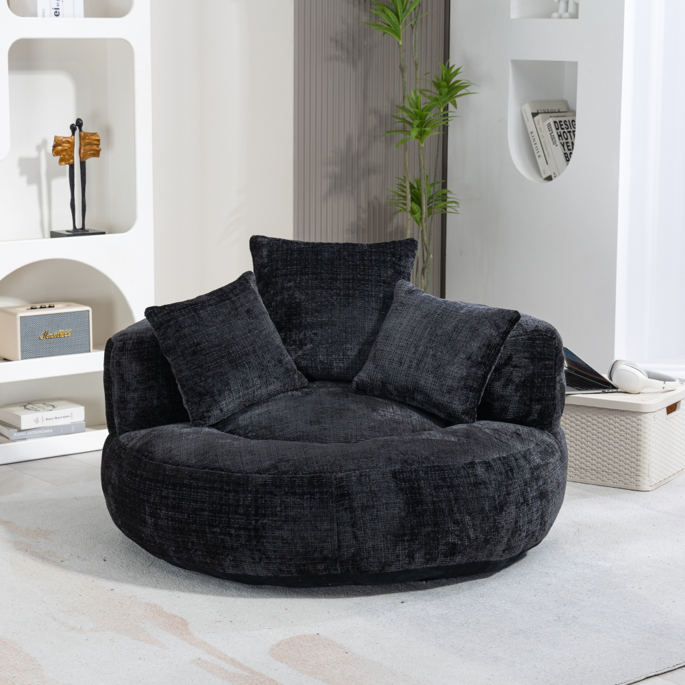Lazy Sofa Durable Comfort Lounger High Back Bean Bag Chair Couch With Three Pillows for Adults and Kids, Indoor & Outdoor,  Single Gaming Sofa Chair For Bedroom,Office Living room