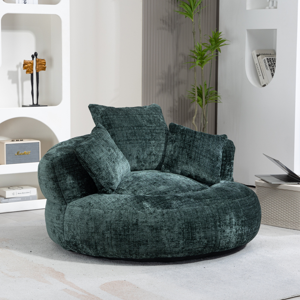 Lazy Sofa Durable Comfort Lounger High Back Bean Bag Chair Couch With Three Pillows for Adults and Kids, Indoor & Outdoor,  Single Gaming Sofa Chair For Bedroom,Office Living room