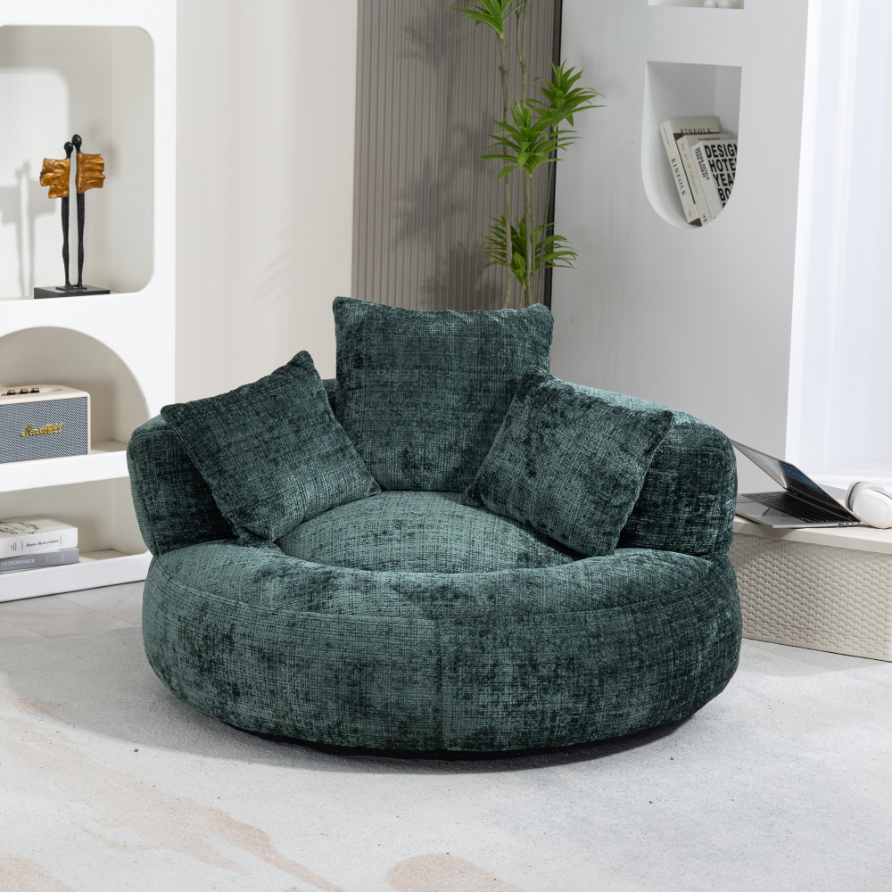 Lazy Sofa Durable Comfort Lounger High Back Bean Bag Chair Couch With Three Pillows for Adults and Kids, Indoor & Outdoor,  Single Gaming Sofa Chair For Bedroom,Office Living room
