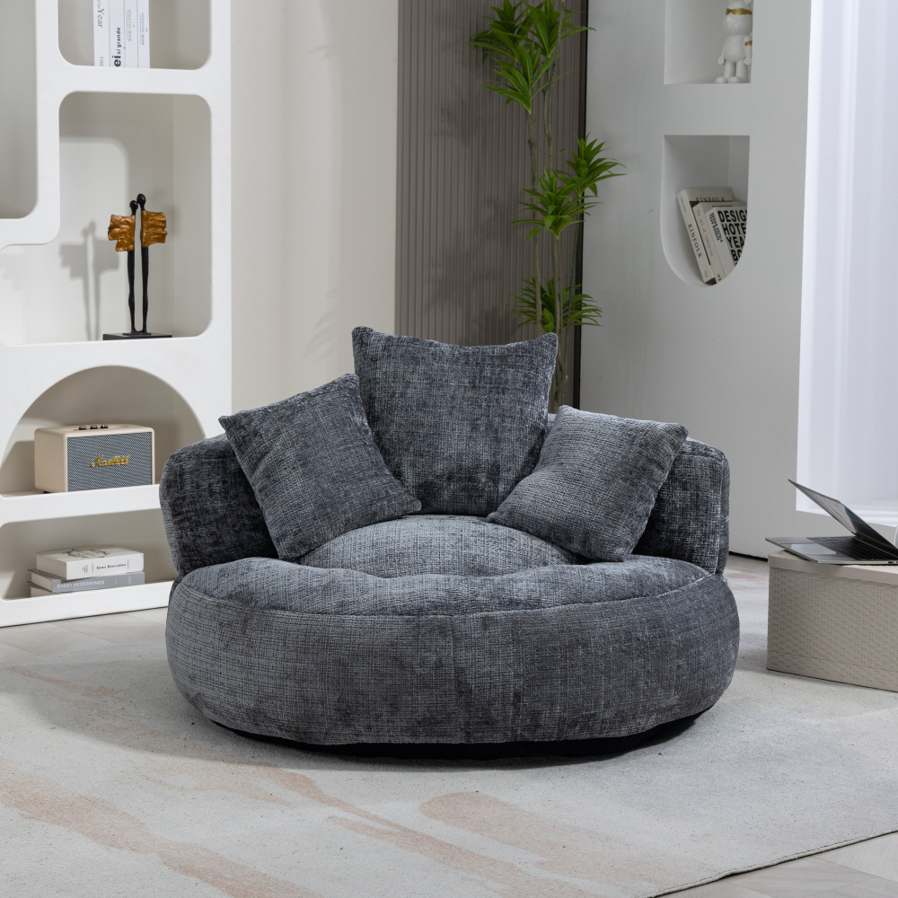 Lazy Sofa Durable Comfort Lounger High Back Bean Bag Chair Couch With Three Pillows for Adults and Kids, Indoor & Outdoor,  Single Gaming Sofa Chair For Bedroom,Office Living room