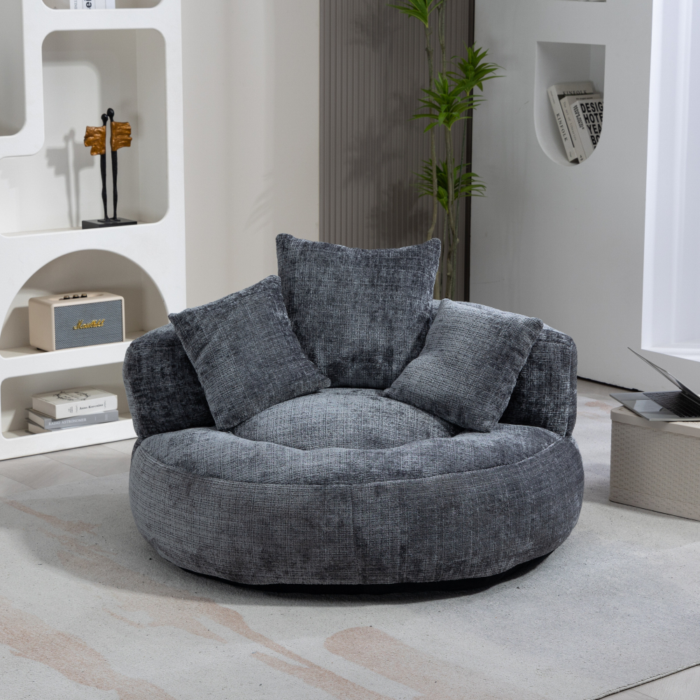 Lazy Sofa Durable Comfort Lounger High Back Bean Bag Chair Couch With Three Pillows for Adults and Kids, Indoor & Outdoor,  Single Gaming Sofa Chair For Bedroom,Office Living room