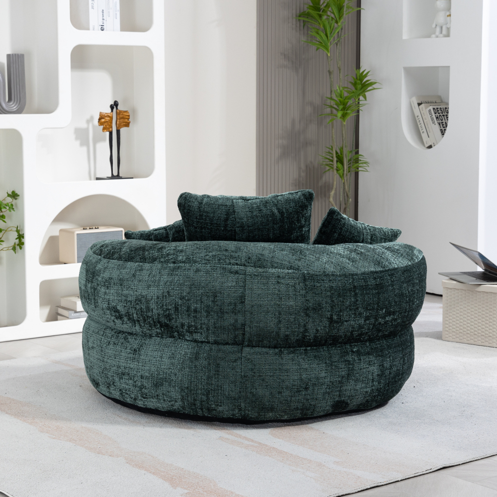 Lazy Sofa Durable Comfort Lounger High Back Bean Bag Chair Couch With Three Pillows for Adults and Kids, Indoor & Outdoor,  Single Gaming Sofa Chair For Bedroom,Office Living room