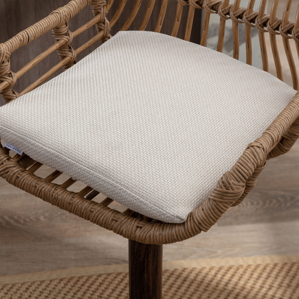 Swivel Bar Stools Set of 2 Adjustable Counter Height Chairs with Footstools for Kitchen, Bar, Restaurant (Beige)