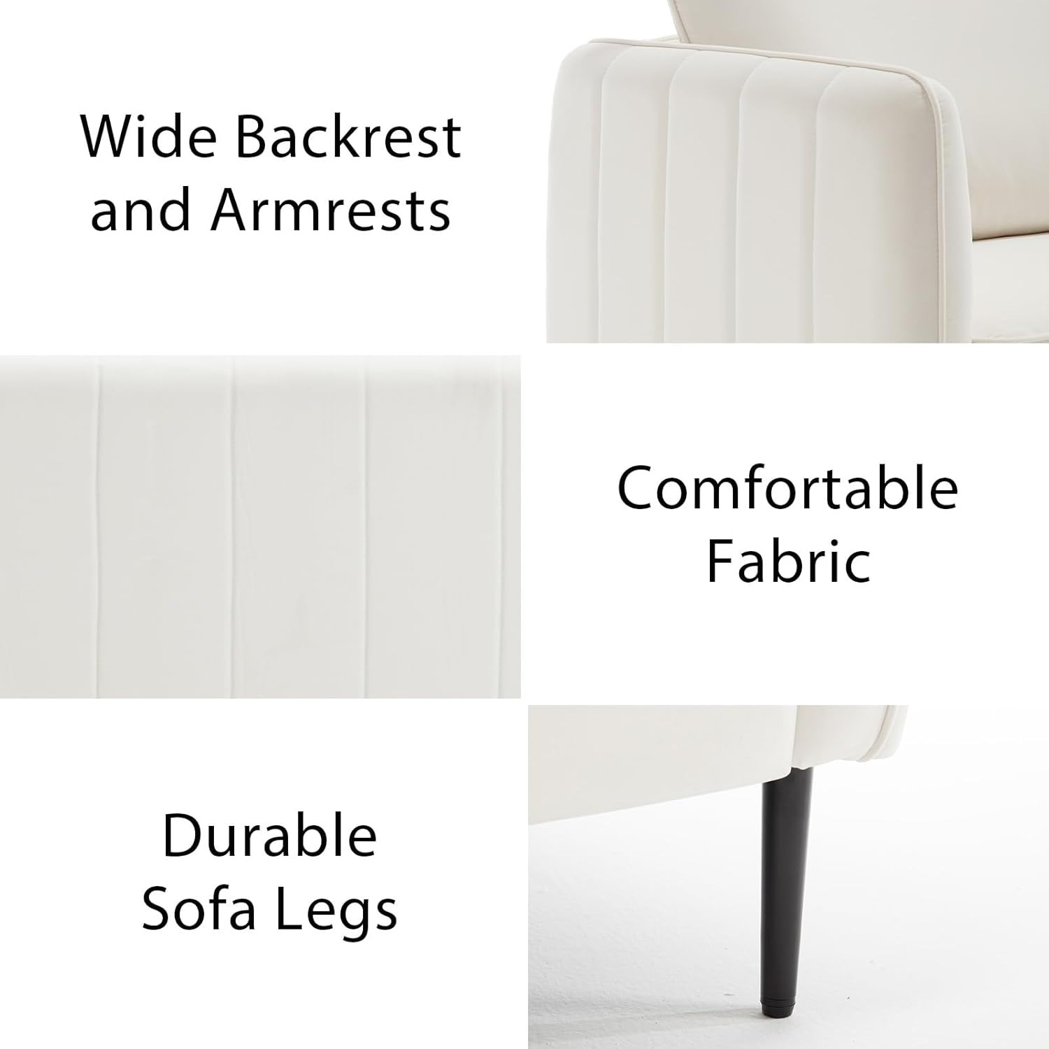 Modern Velvet Accent Chair, Upholstered Single Sofa Chairs Armchair with Square Arm, Accent Chairs for Living Room, Bedroom, Apartment (2 PCS Velvet Chair