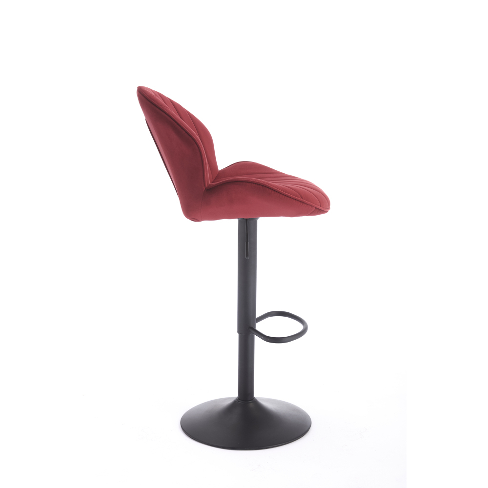 Bar Stools Set of 3, Modern Swivel Bar Chairs, Adjustable PU Leather Upholstered Barstools Counter Height with Square Open Back for Bar, Kitchen Island, Dining Room