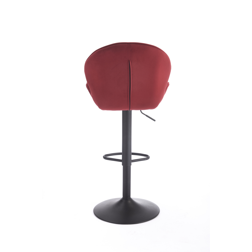 Bar Stools Set of 3, Modern Swivel Bar Chairs, Adjustable PU Leather Upholstered Barstools Counter Height with Square Open Back for Bar, Kitchen Island, Dining Room