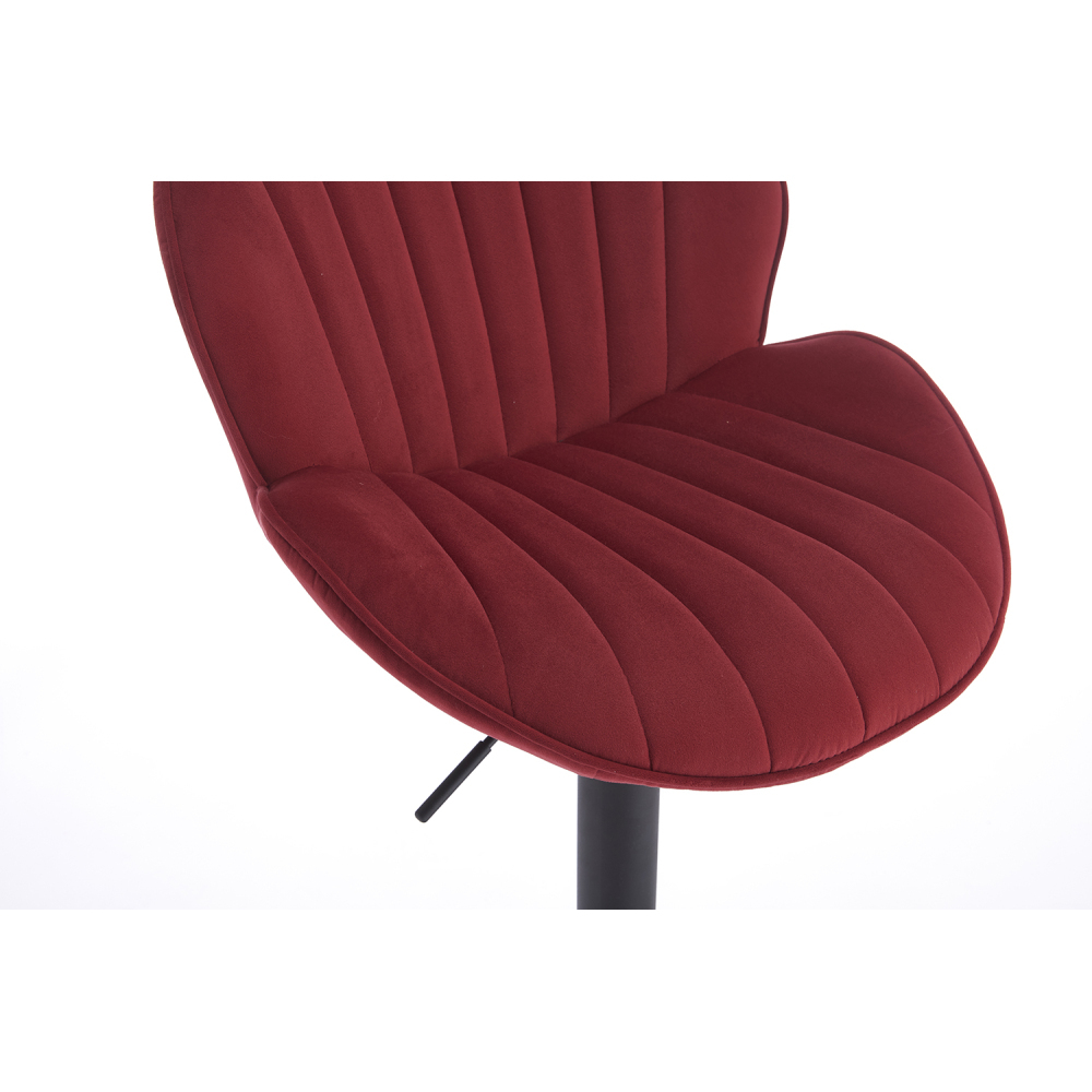 Bar Stools Set of 3, Modern Swivel Bar Chairs, Adjustable PU Leather Upholstered Barstools Counter Height with Square Open Back for Bar, Kitchen Island, Dining Room