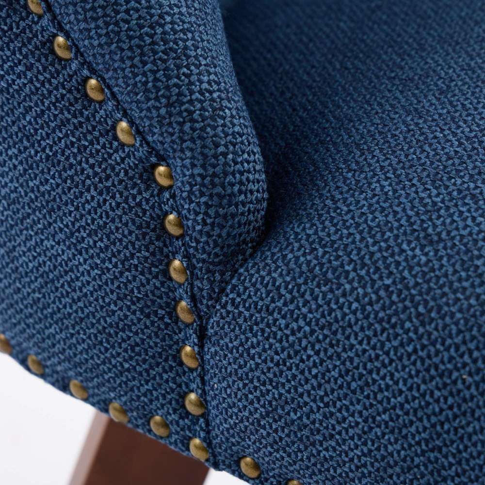 Counter Height Swivel Barstools, 26'' H Seat Height Upholstered Bar Stools Set of 2, Fabric dining room