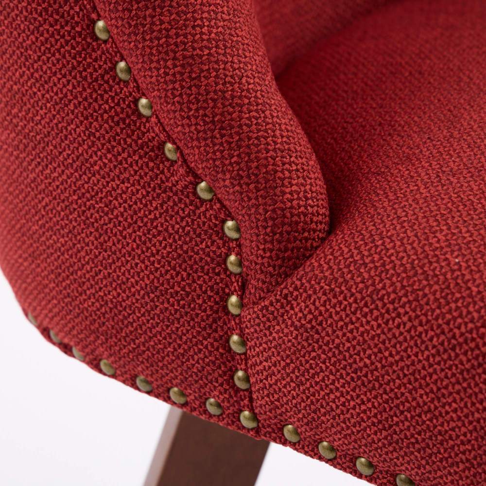 Counter Height Swivel Barstools, 26'' H Seat Height Upholstered Bar Stools Set of 2, Fabric dining room