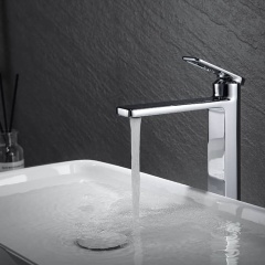 Chrome ZORN tall wash basin mixer tap – F51002-1