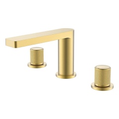 Chrome ZORN double handles wash basin mixer faucet – F51055-1