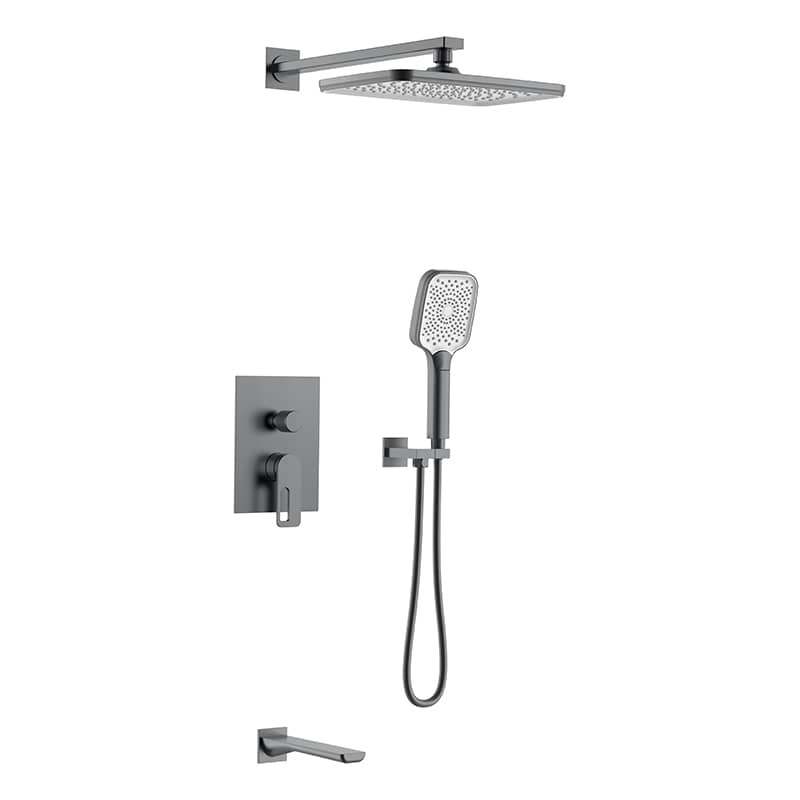 Chrome zorn 3 function wall-in shower set– S50011-A-1