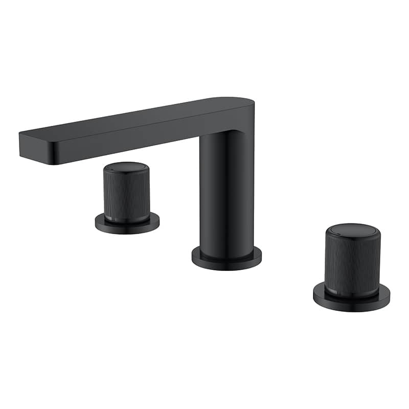 Chrome ZORN double handles wash basin mixer faucet – F51055-1