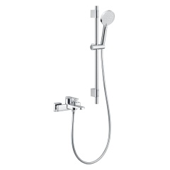 Chrome zorn shower mixer faucet with Lifting rod shower– F54001-B-1