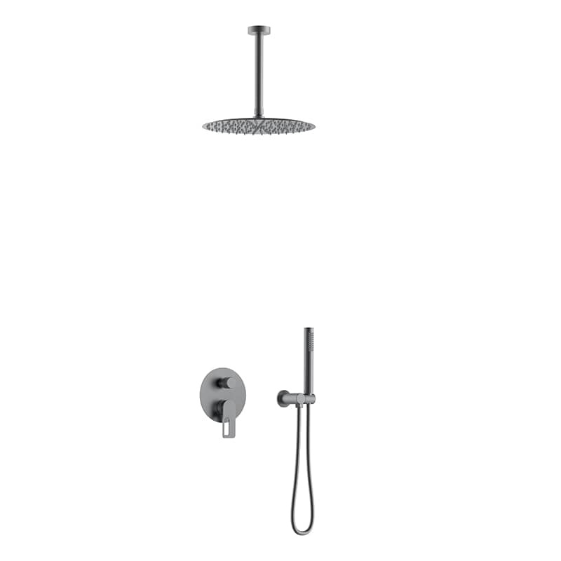 Chrome zorn 2 function wall-in shower set– S50011-C-1