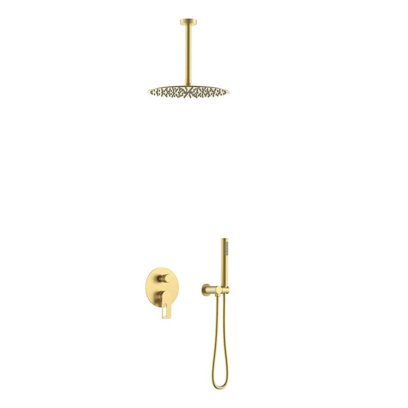 Chrome zorn 2 function wall-in shower set– S50011-C-1