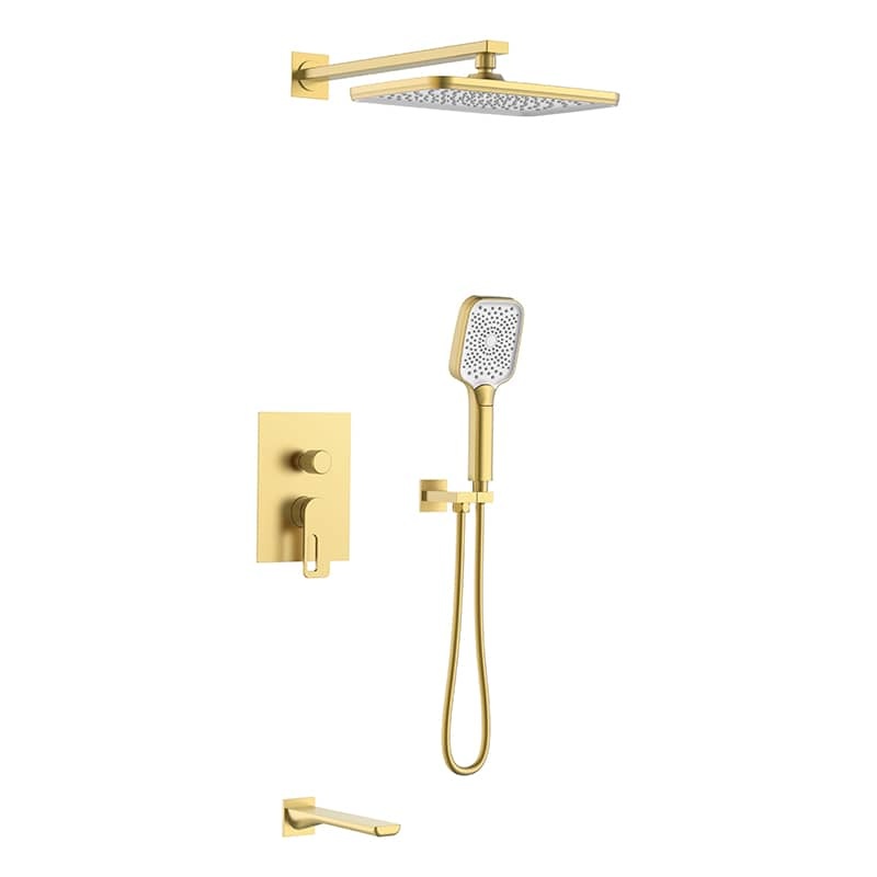 Chrome zorn 3 function wall-in shower set– S50011-A-1