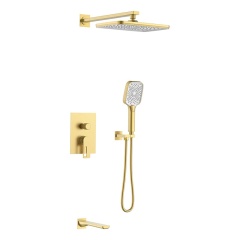Chrome zorn 3 function wall-in shower set– S50011-A-1