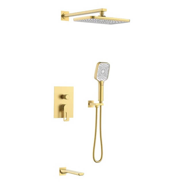 Chrome zorn 3 function wall-in shower set– S50011-A-1