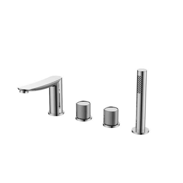 Chrome sunrise bathtub and shower mixer faucet – F54010-1