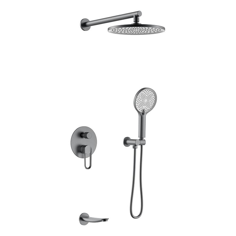 Chrome sunrise 3 function wall-in shower set– S56002-1
