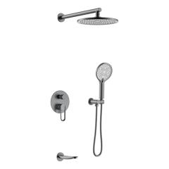 Chrome sunrise 3 function wall-in shower set– S56002-1