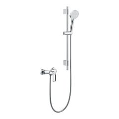 Chrome sunrise shower mixer faucet with Lifting rod shower– F53002-B-1