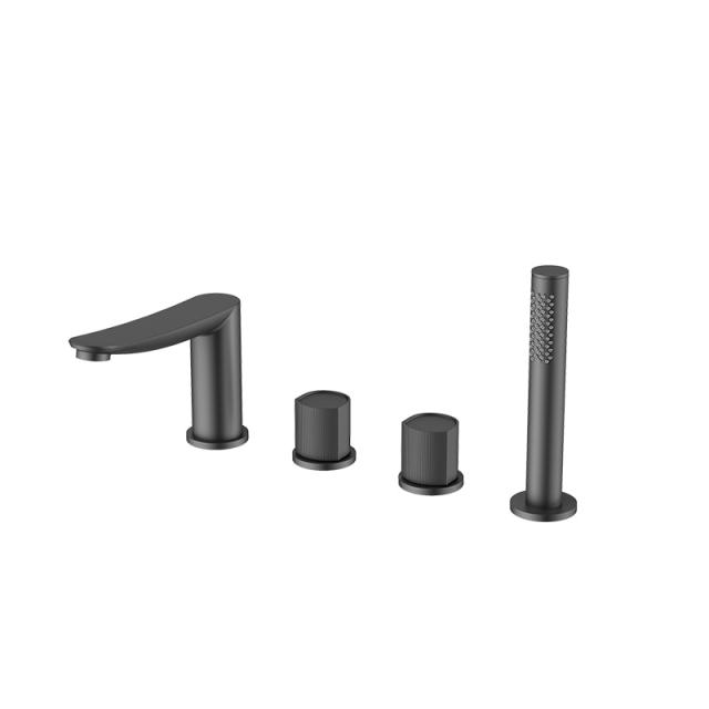 Chrome sunrise bathtub and shower mixer faucet – F54010-1