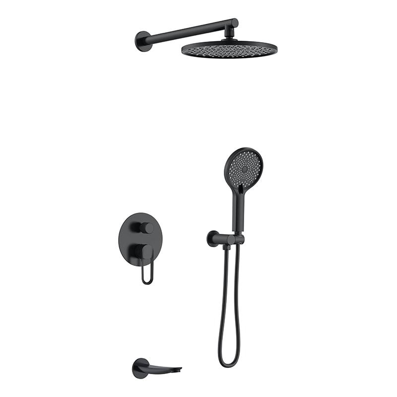 Chrome sunrise 3 function wall-in shower set– S56002-1