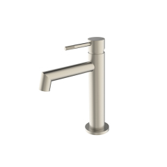 Luxury Water Tap Single Lever Handle Cooper Round Basin Mixer Faucet for Bathroom Hotel Villa
