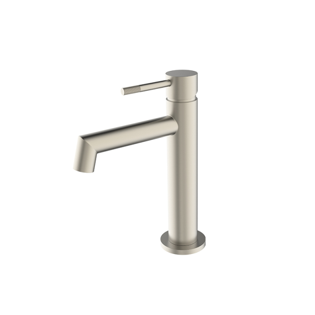 Luxury Water Tap Single Lever Handle Cooper Round Basin Mixer Faucet for Bathroom Hotel Villa