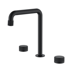 Newly Deck Mount Brass 3 Holes Bathroom WashBasin Faucet Mixers Dual Handle Basin Faucets
