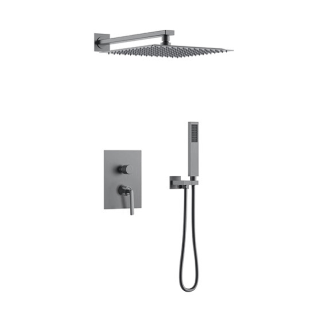 High Pressure Sprinkler Handheld Shower Head System Copper Bathroom Shower Faucet Concealed Shower Set