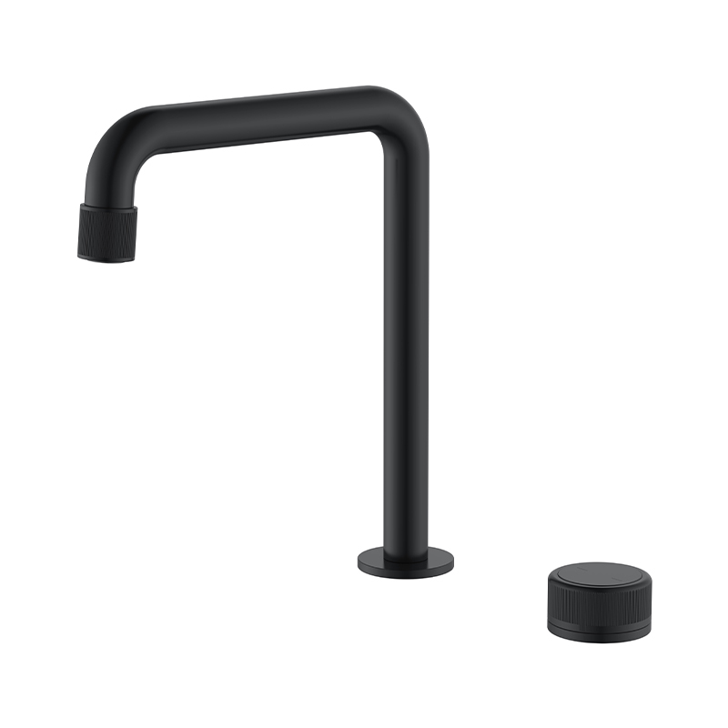 Modern 2 Holes Deck Brass Waterfall Single Handle Vanity Basin Bathtub Mixer Tap