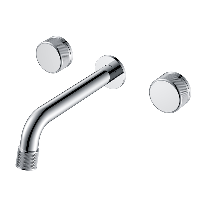 New design Brass faucet for bathroom luxury hotel copper square gold Wall Mounted Conceal faucet set for bathroom