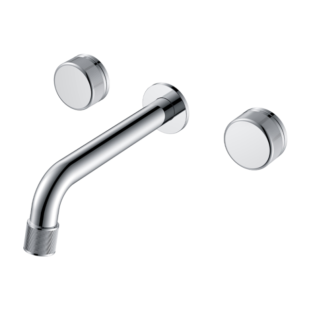 New design Brass faucet for bathroom luxury hotel copper square gold Wall Mounted Conceal faucet set for bathroom