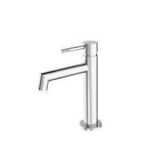 Luxury Water Tap Single Lever Handle Cooper Round Basin Mixer Faucet for Bathroom Hotel Villa
