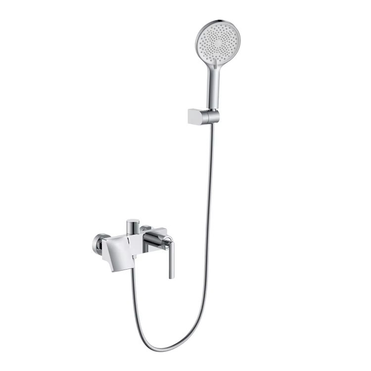 Luxury Bath Chrome With Hose Handheld Water Saving High Pressure Shower Head Bathtub Mixer Shower Faucet