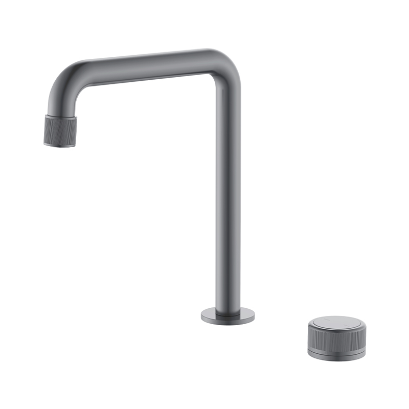 Modern 2 Holes Deck Brass Waterfall Single Handle Vanity Basin Bathtub Mixer Tap