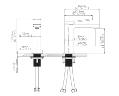Single hole modern bathroom water basin faucet Faucets bathroom faucets bathroom taps Basin mixe