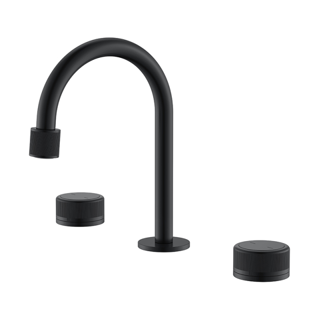Newly Deck Mount Brass 3 Holes Bathroom WashBasin Faucet Mixers Dual Handle Basin Faucets